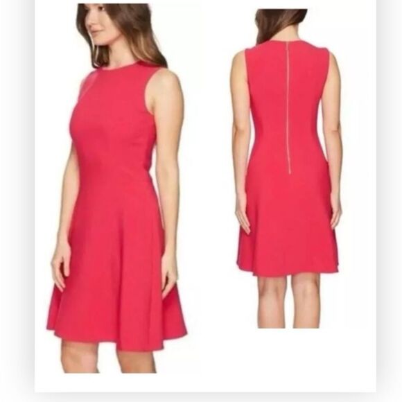 Kate Spade Stretch Crepe Flip Dress Rambling Roses Tagine Pink Size 4 NWT $298